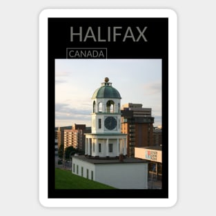 Halifax Nova Scotia Canada Clock Souvenir Gift for Canadian Citizens T-shirt Apparel Mug Notebook Tote Pillow Sticker Magnet Magnet